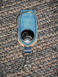 EVISU jeans Denim manner leather belt key holder unused private person storage 