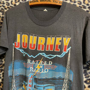 70s 80s ヴィンテージ JOURNEY ジャーニー ツアー 両面プリント Tシャツ ロックT バンドT ROCK プログレッシブ ハードロックの画像5