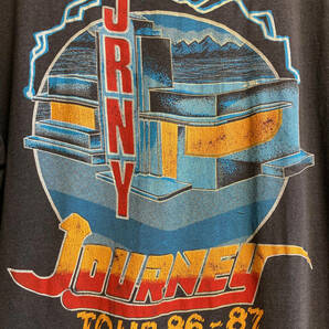 70s 80s ヴィンテージ JOURNEY ジャーニー ツアー 両面プリント Tシャツ ロックT バンドT ROCK プログレッシブ ハードロックの画像4