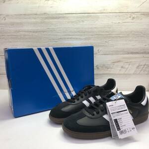 268-AR50) 未使用 ADIDAS ORIGINALS SAMBA OG B75807 28.5cm アディダス サンバ スニーカー ブラック ホワイト ガムソール 箱破損