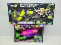 103-Q92) 現状品 スプラトゥーン 2 3 水鉄砲 2種セット トライストリンガー イエロー スプラシューター ネオンピンク_画像1