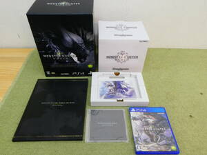 056-B39) 中古品 PS4 MONSTER HUNTER:WORLD COLLECTOR'S EDITION モンスターハンターワールド コレクターズエディション 動作未確認