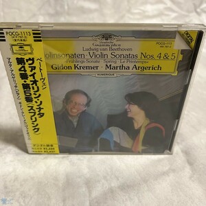 CD マルタ・アルゲリッチ ギドン・クレーメル / ベートーヴェン：ヴァイオリン・ソナタ第4・5番 スプリング 管:C [0]P