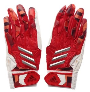 ◆ Новая ◆ Цена 4930 иен !! Adidas adidas Batting Glove Scarlet/Silver Met Gloves обе руки младший o размер XL Size