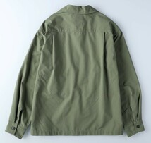 ◆新品◆ 定価4900円!! BACKNUMBER バックナンバー オープンカラー!! ミリタリーシャツ ワークシャツ オリーブ カーキ メンズ Mサイズ_画像2