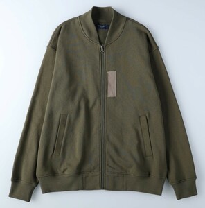 * new goods * regular price 6600 jpy!! BACKNUMBER back number simple design!! MA-1 flight jacket green olive men's M size 