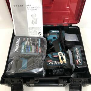 makita マキタ TD002GRDX 充電式 コードレス インパクト ドライバ 40V 2.5Ah ブルー 急速充電器 DC40RA バッテリ BL4025 2個