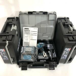 【3台まとめ】makita TD173DRGX 充電式インパクトドライバ 18V 6.0Ah ブルー ブラック 充電器 DC18RF 純正バッテリ BL1860B 2個 マキタ