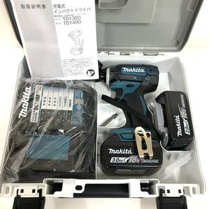 makita マキタ TD149DRFX 充電式 コードレス インパクト ドライバ 18V 3.0Ah ブルー 充電器 DC18RF バッテリ BL1830 2個