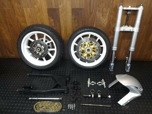 フェニックス　ハーレー　前後社外マグホイール＆パイオリUSD46フォーク　足回り一式（エボHarley　EVO　マルケマグ　REVTECH