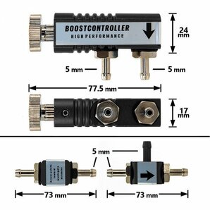 機械式 VVC ブーストコントローラー ターボ車 ターボ パワーアップ ブースト ブーコン ブーストアップ 汎用 シリコン シルバーの画像5