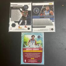 【 NBA Panini Basketball 】 Anthony Edwards 3枚セット まとめ売り_画像2