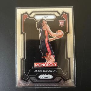 【RC】2023-24 Prizm Monopoly Jaime Jaquez Jr Rookie Base RC Heat Panini Basketball NBA カード 