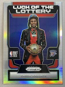 【RC】2023-24 Panini Prizm Cason Wallace ケイソン・ウォレス Luck of the Lottery RC Silver Prizm NBAカード