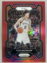 299枚限定 渡邊雄太 最新 2023-24 Prizm NBA Yuta Watanabe Red Prizm hobby 限定パラレル　NBAカード_画像1