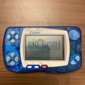 ジャンク　ワンダースワンカラー クリスタルブルー BANDAI FF2 FINAL FANTASY 2 セット