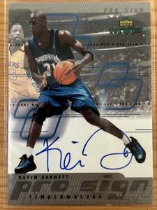 2000-01 Upper Deck MVP Prosign #KG Kevin Garnett auto autograph ケビン・ガーネット 直筆サイン