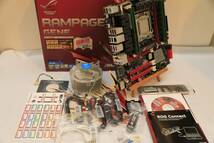 RAMPAGE IV GENE LGA2011-0 X79 MicroATX 8C16T T.B時4.0GHzのXEON E5-2667v2 DDR3-1866 32GB付き Win10 OK 中古動作品_画像1