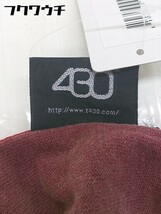 ◇ 430 フォーサーティー FOURTHIRTY 七分袖 Tシャツ カットソー サイズ2 ボルドー系 メンズ_画像4