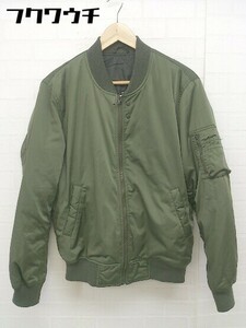 ■ a.v.v homme アーヴェヴェオム 中綿 MA-1 ブルゾン ジャケット サイズL カーキ メンズ