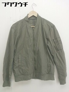 ◇ URBAN RESEARCH アーバン リサーチ ジップアップ 長袖 MA-1 ジャケット サイズ40 カーキ メンズ