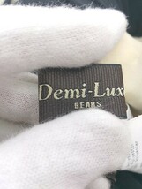 ◇ Demi-Luxe BEAMS ストライプ ウエストゴム 膝下丈 プリーツ スカート サイズ36 ブラック ライトベージュ レディース P_画像4