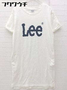 ◇ Lee リー 半袖 膝下丈 ワンピース サイズM ホワイト レディース