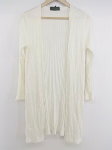 * UNTITLED Untitled long long sleeve knitted cardigan size 2 ivory lady's P