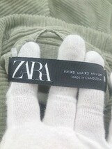 ◇ ZARA ザラ コーデュロイ 長袖 シャツ ジャケット サイズ EUR XS USA XS MEX 24 カーキ レディース E_画像3