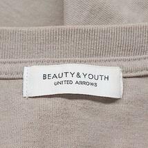 ◇ BEAUTY&YOUTH UNITED ARROWS カジュアル シンプル フロントプリント 夏 半袖 Tシャツ サイズS グレージュ メンズ E_画像3