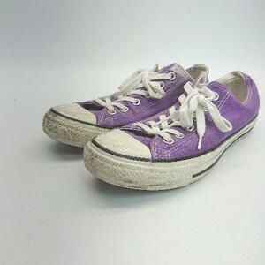 * CONVERSE Converse все Star low cut Street стиль спортивные туфли размер 26.5 лиловый мужской E