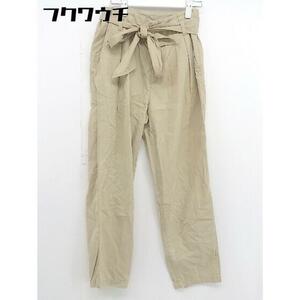 * * green label relaxing green lable UNITED ARROWS two tuck pants size 36 beige lady's 