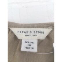 ◇ ◎ FREAK'S STORE フリークスストア 切替 フレンチスリーブ 膝下丈 ワンピース サイズF ブラウン系 レディース P_画像3