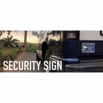 アルミステッカーUS SECURITY SIGN STICKER DRIVE RECORDERシール デカール バイク_画像3