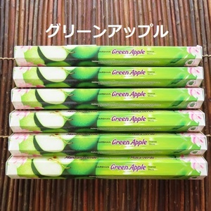 〓 新品 〓　お香　DARSHAN グリーンアップル 6箱セット　〓　Green Apple