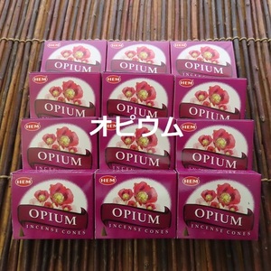 〓　新品　〓　お香　〓　HEM オピウム コーンタイプ 12箱セット 〓 Opium Cone