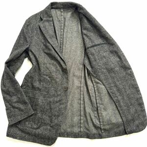 美品/XL★ARMANI COLLEZIONI アルマーニ コレツォーニ テーラードジャケット ヘリンボーン 50 XL相当