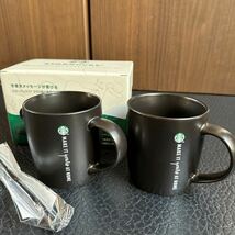 STARBUCKS スターバックス マグカップ ドルチェグスト　未使用品　2個セット　黒_画像1