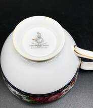 蘇さ(MtY1586)洋食器　ロイヤルドルトン　RoyalDoulton　カップ＆ソーサー　センテニアルローズ　英国　フラワー　4客　中古品　80サイズ_画像9