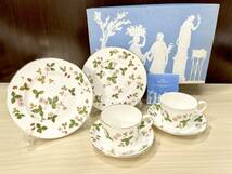 蘇さ(PEY134)　洋食器　ウェッジウッド　WEDGWOOD　ワイルドストロベリー　箱入　他　中古品　100サイズ _画像1