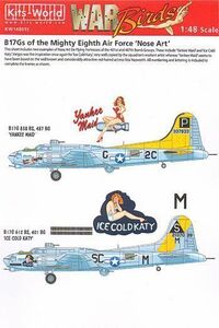 Kits-World(148015)1/48 Boeing B-17G Flying Fortress ‘Yankee Maid’他のデカール