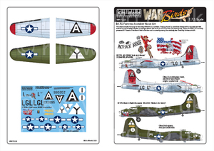 Kits-World(172223)1/72 B-17G フライングフォートレス 'Ack Ack Annie'他用デカール