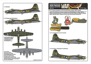 Kits-World(172239)1/72 B-17F フライングフォートレス'Bad Check'他用デカール