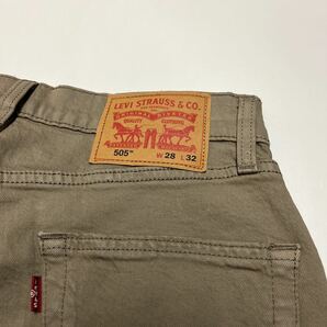 Levi’s リーバイス 505 レギュラーストレート ストレッチジーンズ ベージュ 00505-2310 W28 L32の画像7