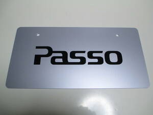 トヨタ 新型パッソ パッソモーダ PASSO MODA ディーラー 新車 展示用 非売品 ナンバープレート マスコットプレート