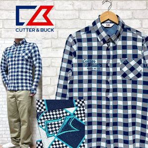 CUTTER&BUCK カッターアンドバック ストレッチ チェックシャツ 長袖