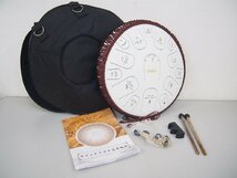 ☆【1H0304-12】 XIAOSHI スリットドラム スチールドラム タングドラム 15音 打楽器 一式セット 動作保証_画像1