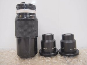 ☆【1K0223-1@4】 Nikon ニコン 望遠レンズ PRO-TAMRON ZOOM その他レンズ3点含めセット 1:4.5 f = 80~200mm 3.25 1:1.9 f=82.5mm ジャンク