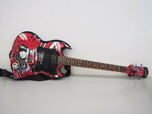 ☆【2K0319-14】 Epiphone エピフォン エレキギター SG エミリー・ザ・ストレンジ Emily the Strange SN:SJ05111956 動作保証