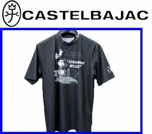 ★48(L)★\23100〓CASTELBAJACカステルバジャック〓ミッキー昇華転写モックネック半袖Ｔシャツ99